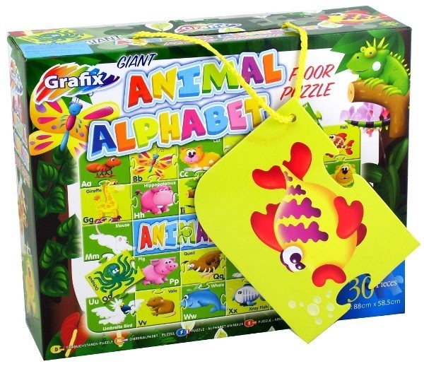 GRAFIX Mega Puzzle Alfabet Zwierzęta