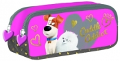 Piórnik saszetka dwukomorowa Secret life of pets różowy