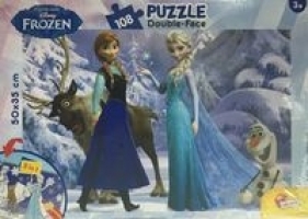 Puzzle dwustronne Kraina Lodu Friends 108 elementów