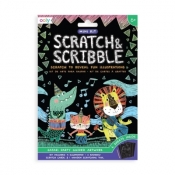Zdrapywanki Mini Scratch & Scribble Impreza Safari