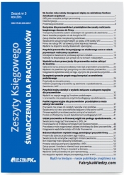 Zeszyty Księgowego Nr 3 Świadczenia dla pracowników