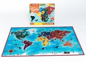 Puzzle Mapa Świata - 300 elementów