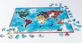 Puzzle Mapa Świata - 300 elementów