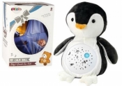 Pluszowy usypiacz Miś Pingwin światła dźwięki
