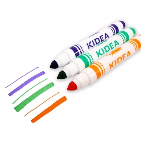Pisaki ze stożkową końcówką Jumbo Kidea, 8 kolorów (FSKJ8KA)