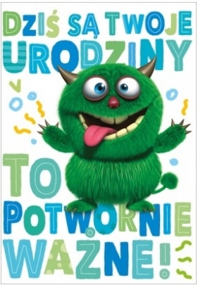 Karnet urodziny dzieci B6-1622