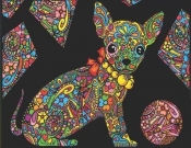 Kolorowanka Welwetowa Colorvelvet A4 Chihuahua