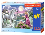 Puzzle Princess and her Unicorns 120 elementów (13098) (Uszkodzone opakowanie)