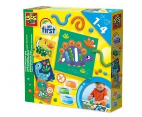 My first Karty aktywności dino z ciastoliną