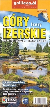Mapa turystyczna - Góry Izerskie, Izery 1:25 000 - Opracowanie zbiorowe