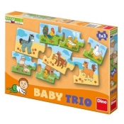 Puzzle Baby rodzina 8x3 DINO - Auta