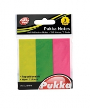 Karteczki Pukka Pad 27x76 150 sztuk 3 kolory