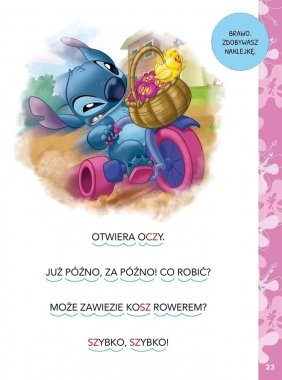 1, 2, 3, czytasz ty! Poziom 1. Wiosenna zabawa. Disney Stitch - Elżbieta Lekan