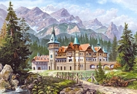 PUZZLE COPY OF " CASTLE AT THE FOOT OF THE MOUNTAINS" 3000 ELEMENTÓW CASTOR (300099)