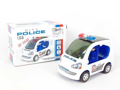 Auto Policja 13cm na baterie z dźwiękami i światłem