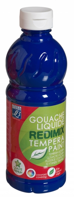 Farba tempera Lefranc&Bourgeois Redmix kolor: niebieski 500 ml (188009)