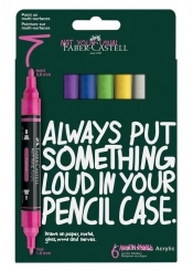 Markery akrylowe Multimark 6kol. FABER CASTELL
