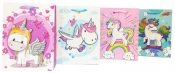 Torebka Lux brokat Unicorn set 3 Duża A4 12 sztuk