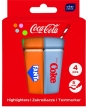 Zakreślacze w pudełku Coca-Cola, 4 kol.