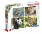 Puzzle Progressive 4w1: Dzikie życie (21409)