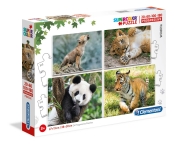 Puzzle Progressive 4w1: Dzikie życie (21409)