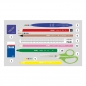 Piórnik 3-poziomowy z wyposażeniem Milan Cuddles Eco granatowy (081364CD)