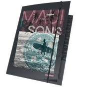 Teczka A4 z gumką Maui and Sons 5 sztuk