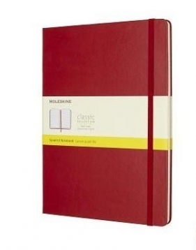 Notes Classic kratka - czerwony MOLESKIN (MOQP091F2)