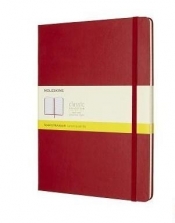 Notes Classic kratka - czerwony MOLESKIN (MOQP091F2)