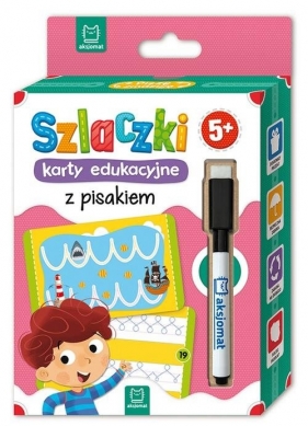 Szlaczki Karty edukacyjne z pisakiem 5+ (Uszkodzone opakowanie)