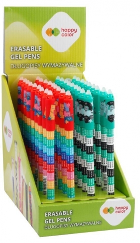 Długopis wymazywalny 0.5mm niebieski - Tabliczka mnożenia, 36 szt