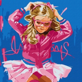 Malowania po numerach - Marshmallow Baby 50x50cm