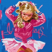 Malowania po numerach - Marshmallow Baby 50x50cm