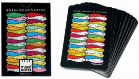MN Sardines Karty do gry czarne talia 55 kart