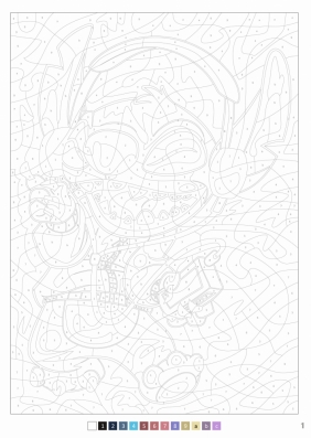 300% Stitch. Mandale, iluzje optyczne, scenki do kolorowania. Art therapy. Disney - Capucine Sivignon