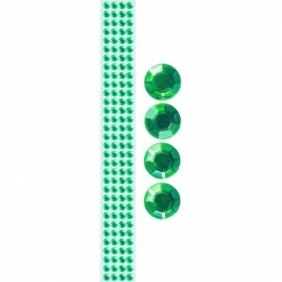 Taśma kryształki 12mm/1m zielona (362460)
