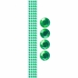 Taśma kryształki 12mm/1m zielona (362460)