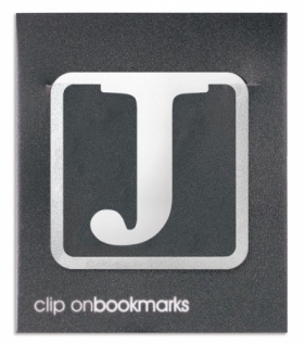Metalowa zakładka - Litera J Clip-on