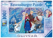 Ravensburger, Puzzle XXL 100: Kraina Lodu - Błyszczący śnieg (13610)