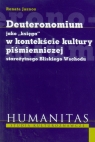 Deuteronomium jako księga w kontekście kultury piśmienniczej starożytnego Jasnos Renata
