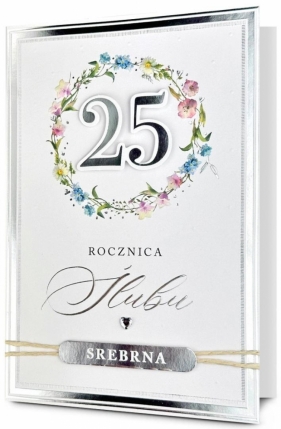 Karnet Rocznica ślubu 25