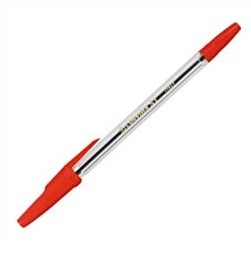 Długopis z wymiennym wkładem Corvina - czerwony
