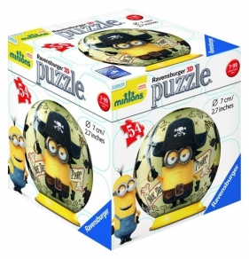 Puzzle 3D Minionki kuliste Pirat 54