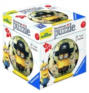 Puzzle 3D Minionki kuliste Pirat 54