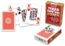 Texas Hold'em: Red Lilly - karty plastikowe - 1x55 listków (14510)