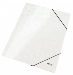 Teczka kartonowa na gumkę Leitz Wow A4 kolor: biały perłowy 80 g (39820001)