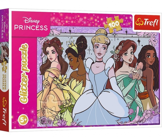 Puzzle 100 Disney Princess Glitter TREFL