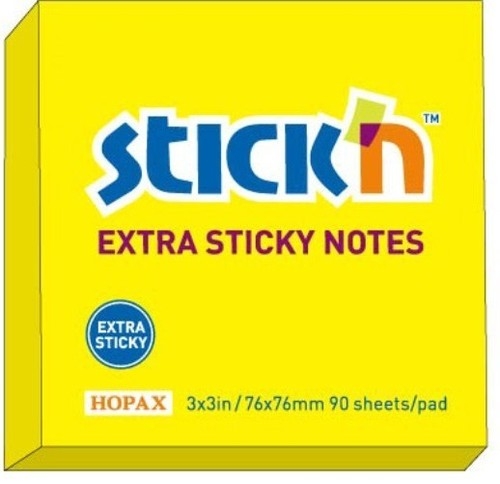 Notes samoprzypelny extra sticky 76x76mm żółty neon 90 kartek 12 sztuk