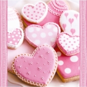 Serwetka HEART CAKES