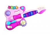 Interaktywna gitara różowa